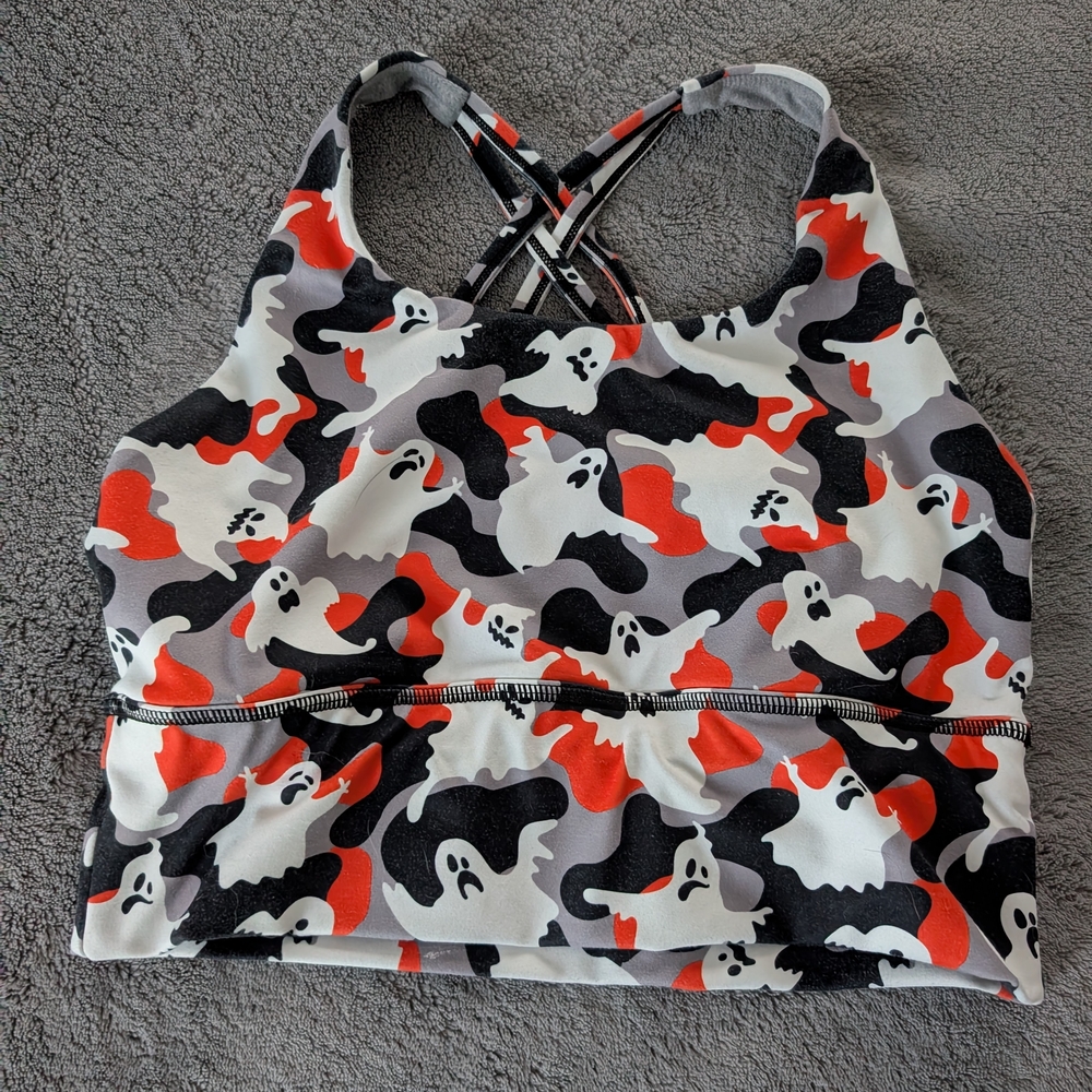 Ghost Pattern Sports Bra